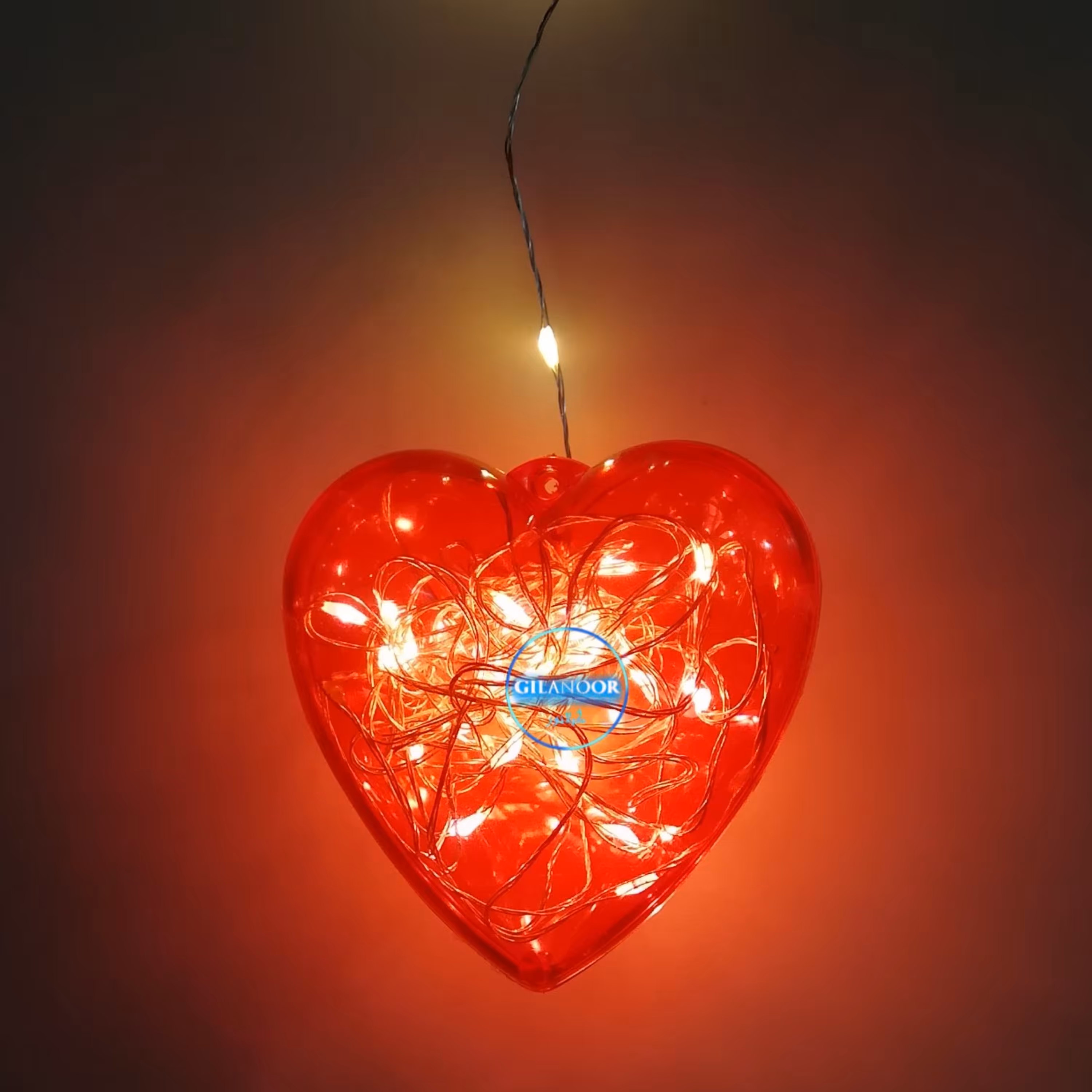 ریسه نور قلب قرمز