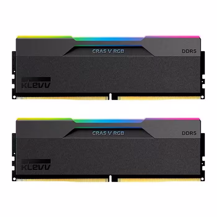 رم کامپیوتر DDR5 دو کاناله 7600 مگاهرتز CL36 کلو Cras V RGB ظرفیت 48 گیگابایت
