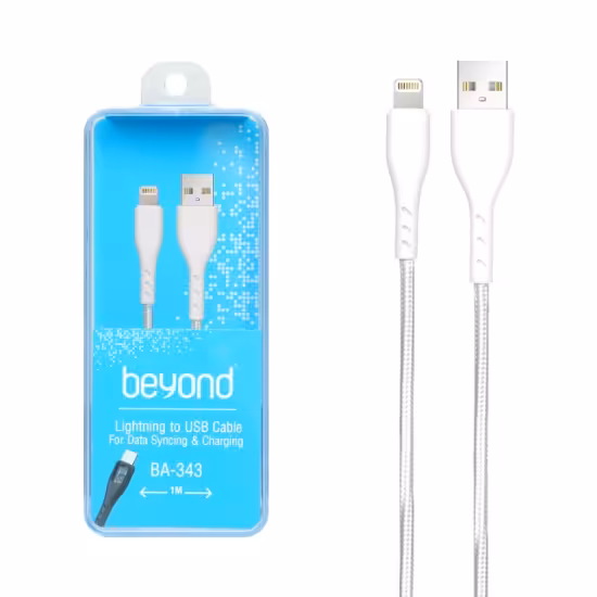 کابل تبدیل USB به Lightning بیاند مدل BA-343 طول 1 متر