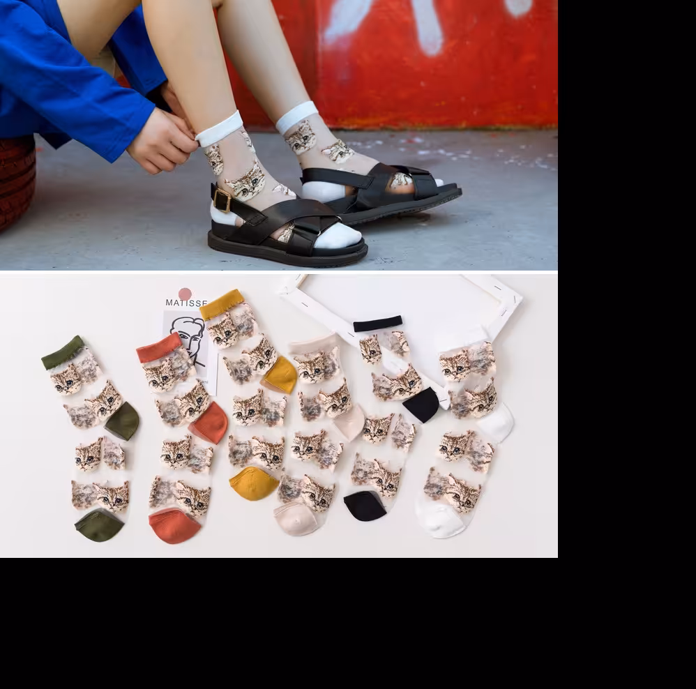 جوراب طرح دار 