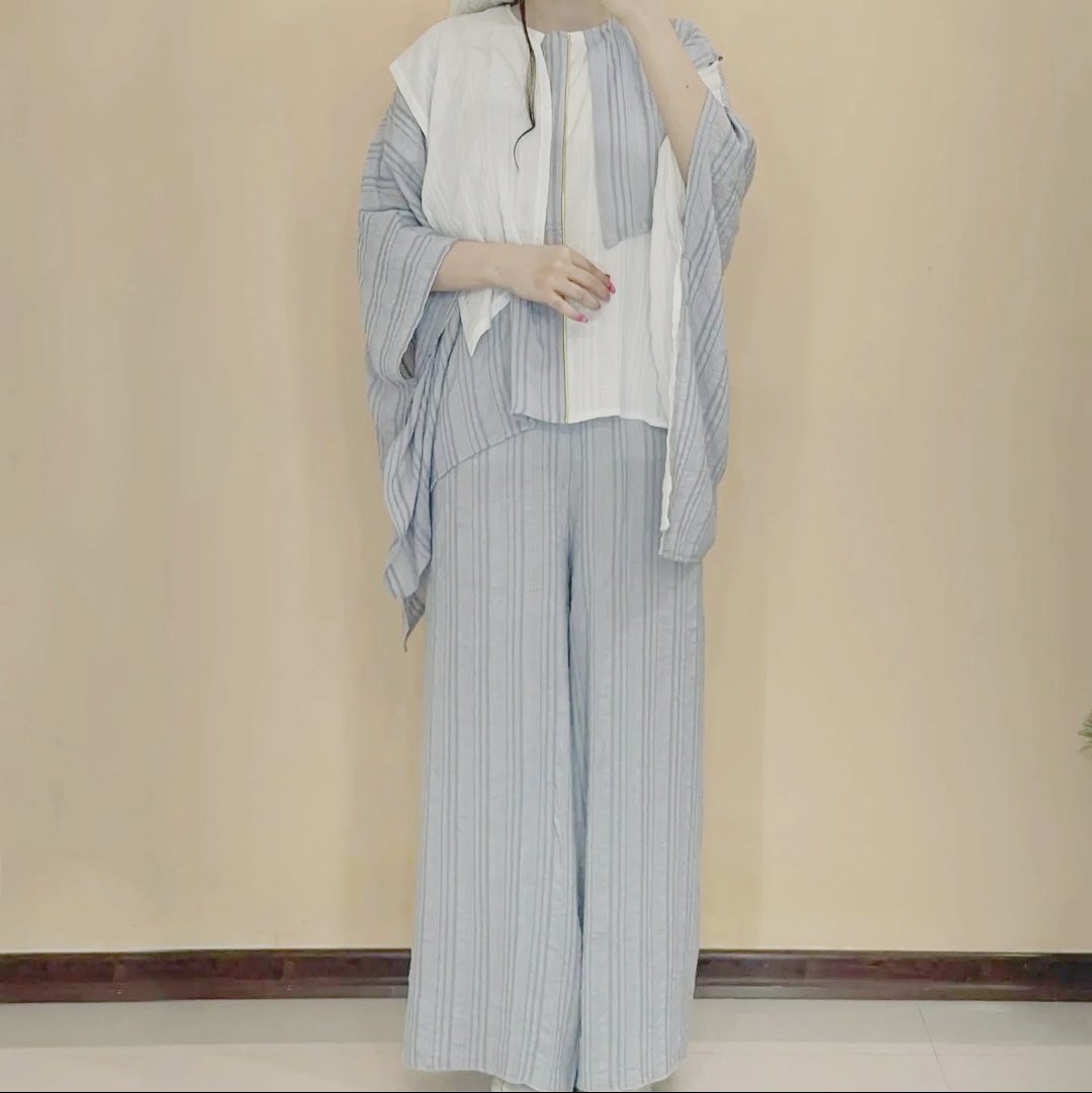 ست مانتو شومیزی و شلوار وال خنک