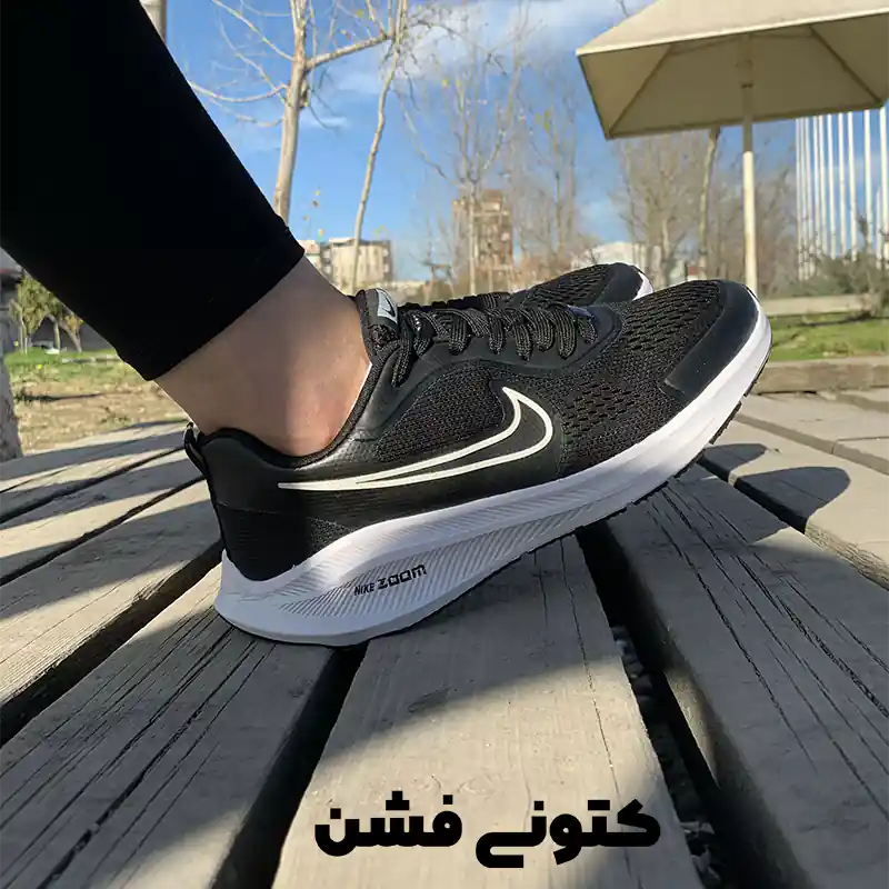 کتونی نایک زوم پگاسوس مشکی سفید - کتونی باشگاهی