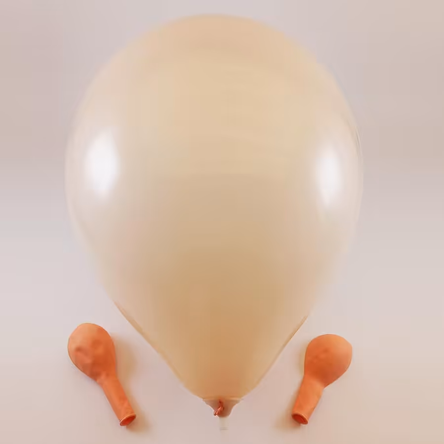 بادکنک نارنجی پاستیلی (12 اینچ) لاتکس پاستلی استاندارد