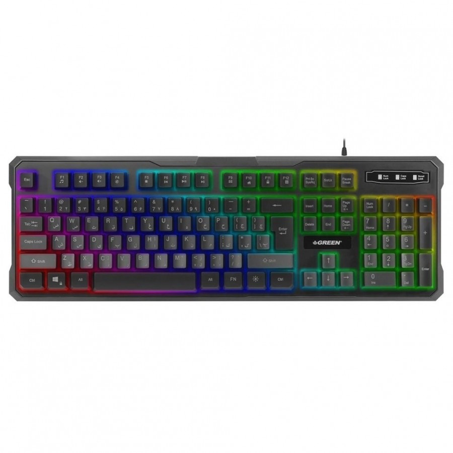 کیبورد مخصوص بازی گرین مدل GK601-RGB