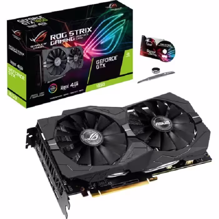 کارت گرافیک ایسوس مدل ROG-STRIX-GTX1650-A4G-GAMING  با حافظه 4 گیگابایت