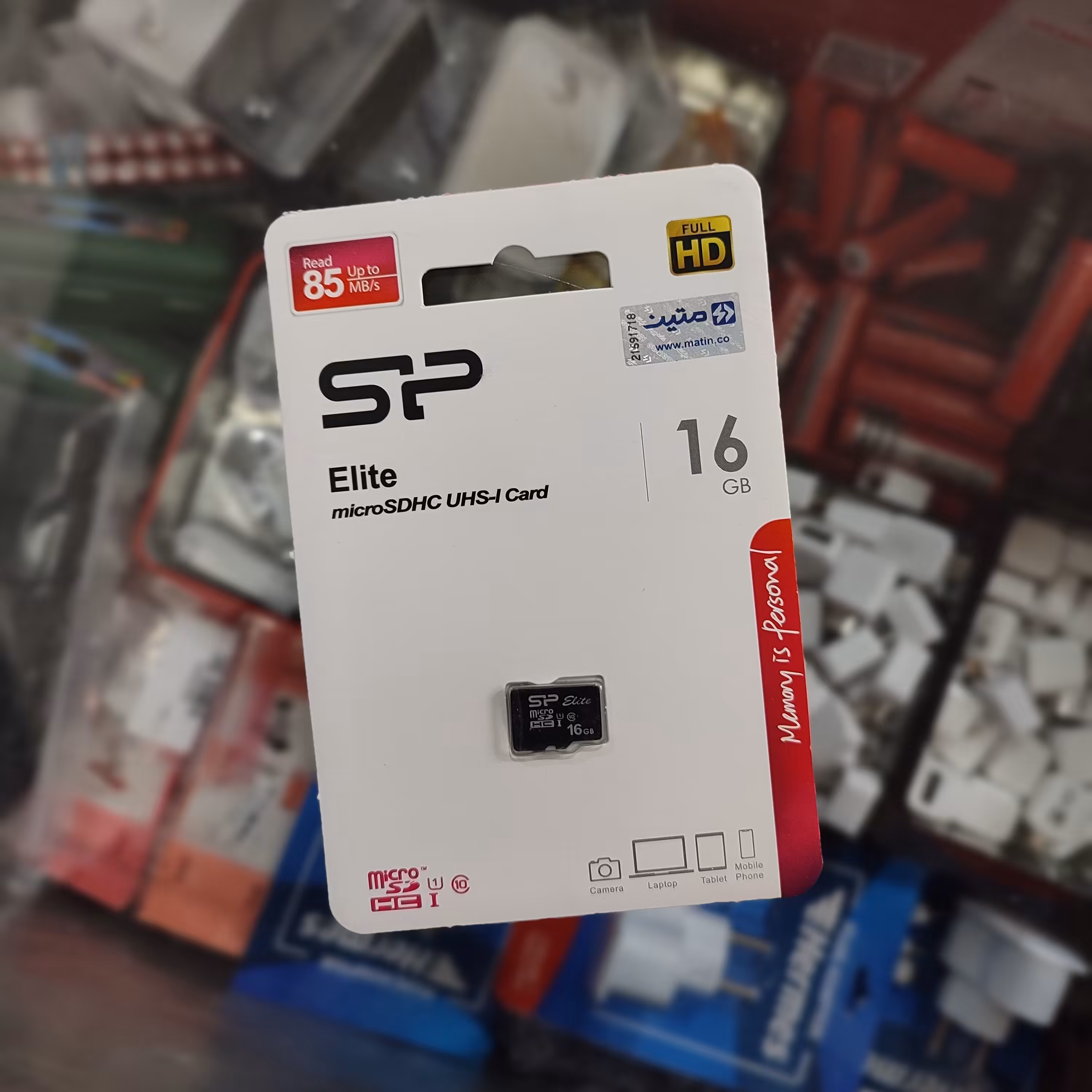 مموری (کارت حافظه) 16 گیگ سیلیکون پاور  همراه با گارانتی مادام العمر