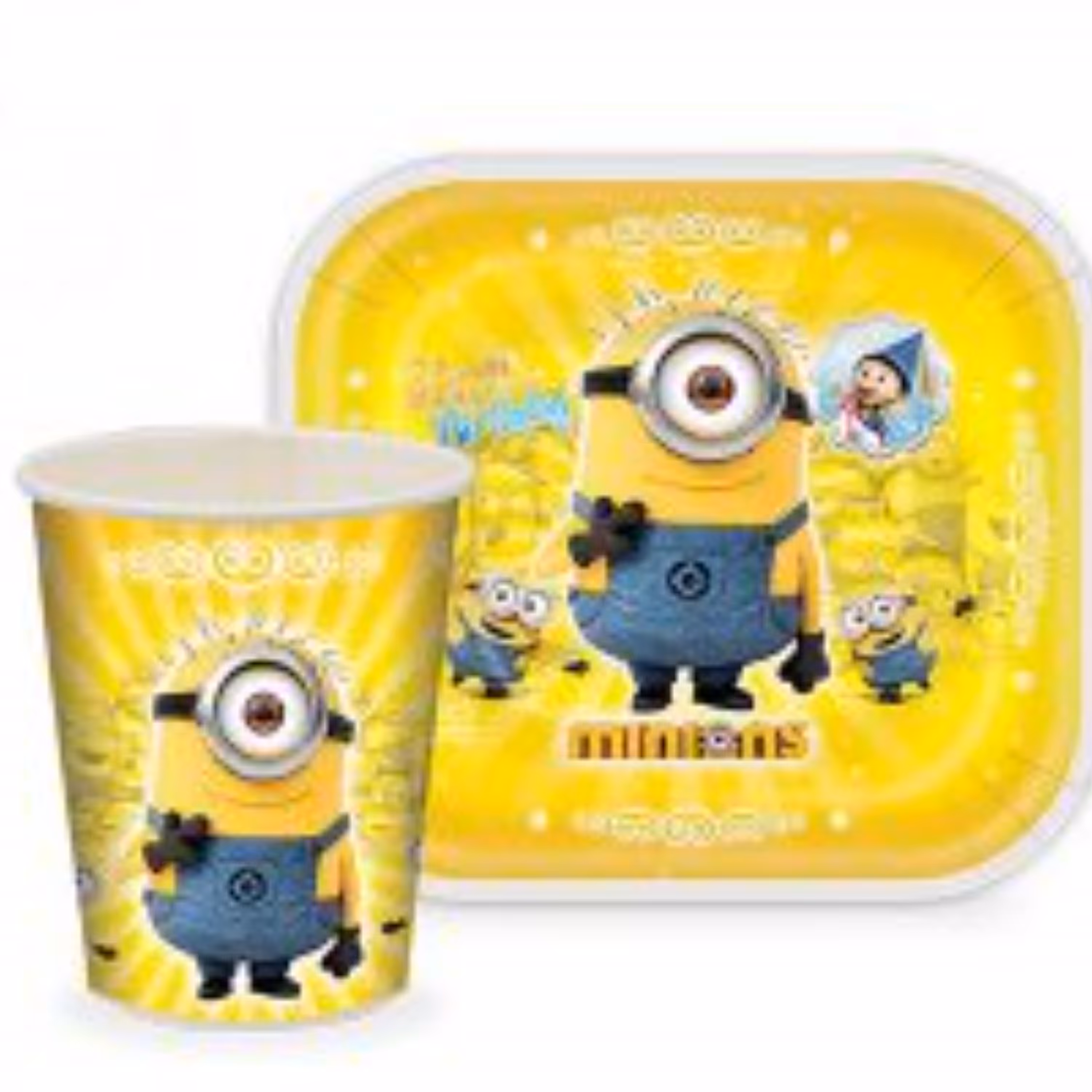 پیش دستی و لیوان مینیون بسته20 عددی