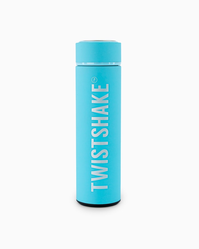 فلاسک سرد و گرم پاستل آبی تویست شیک ظرفیت 420 میلی لیتر اورجینال twistshake
