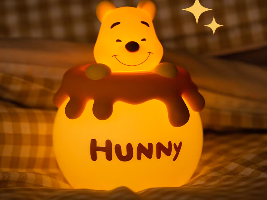 چراغ خواب فانتزی شارژی رومیزی اتاق کودک Winnie the Pooh Night Light Bedroom Children&#39;s Sleeping Light MYCP2305