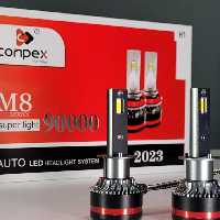 هدلایت m8 conpex  H1 با کارت گارانتی طلایی  هدلایت کانپکس 90000 اصلی و پُلُمپ شرکتی با گارانتی پایه H1 محصول 2024