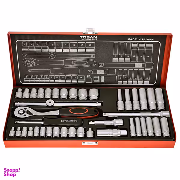 جعبه بکس ترکیبی توسن (Tosan) مدل T1252-40M مجموعه 40 عددی