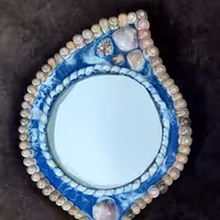 آینه دستی صدفی و رزینی