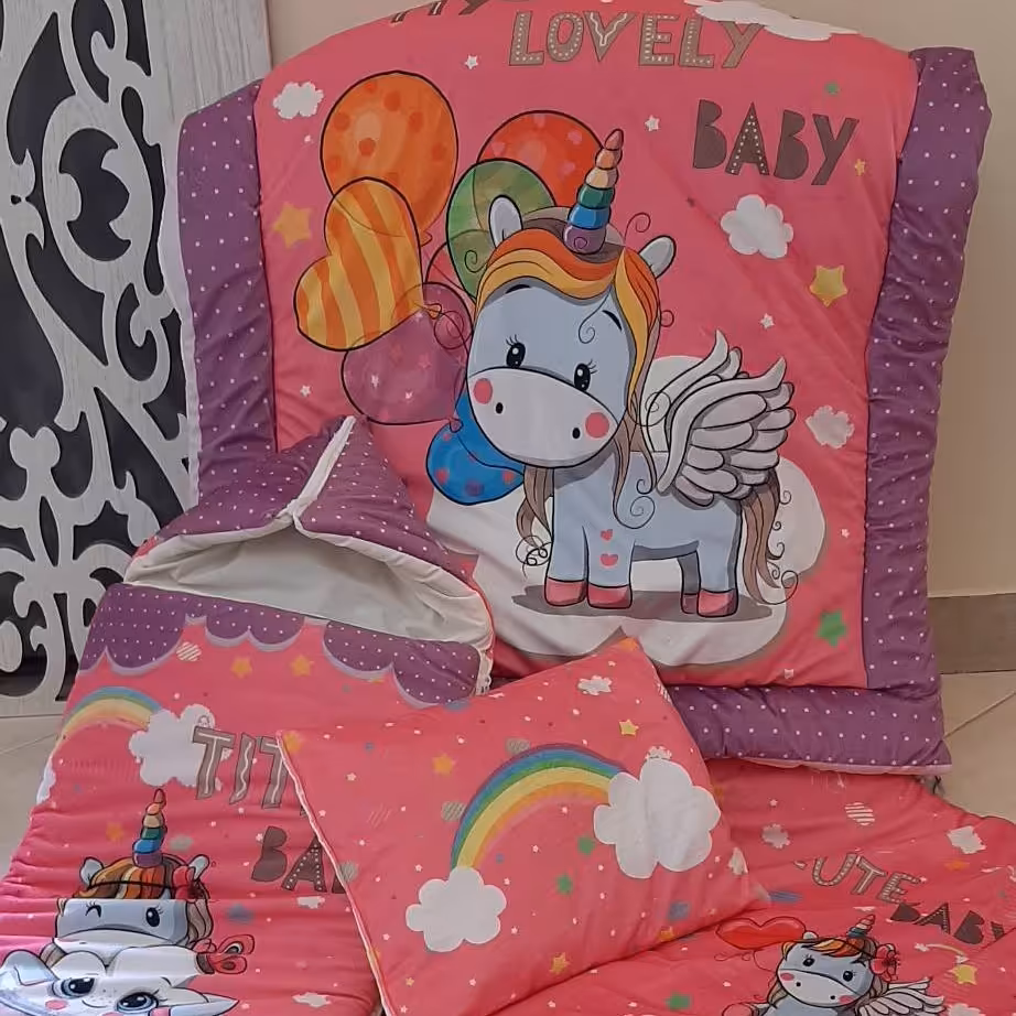 سرویس خواب چهار تکه نوزادی مخمل سیسمونی