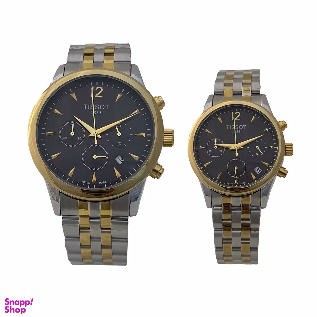 ست ساعت مچی زنانه و مردانه تیسوت مدل WS-T369-06 مجموعه ۲ عددی