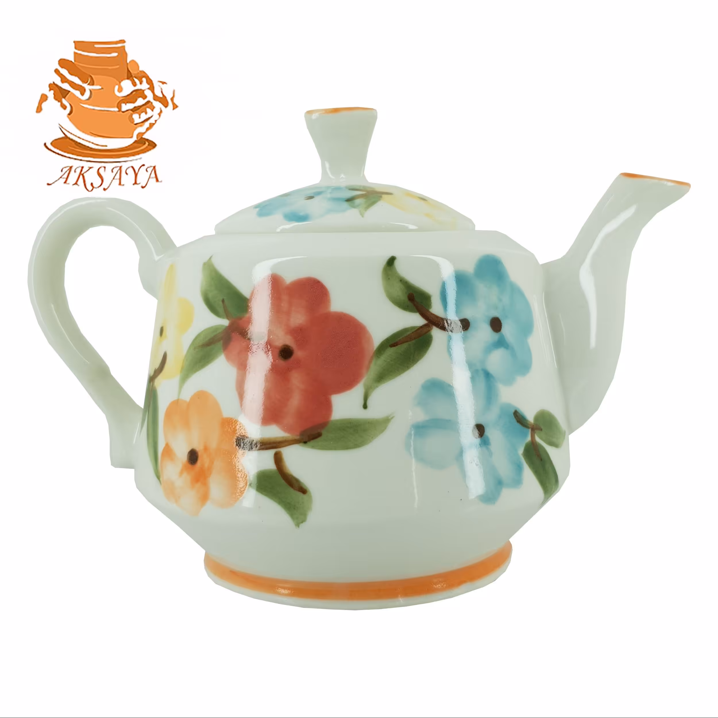 قوری گلدار مدل لندنی