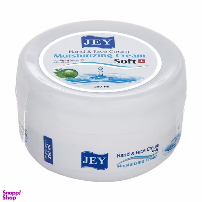 کرم دست و صورت جی (jey) مدل Soft حجم 200 میلی‌لیتر