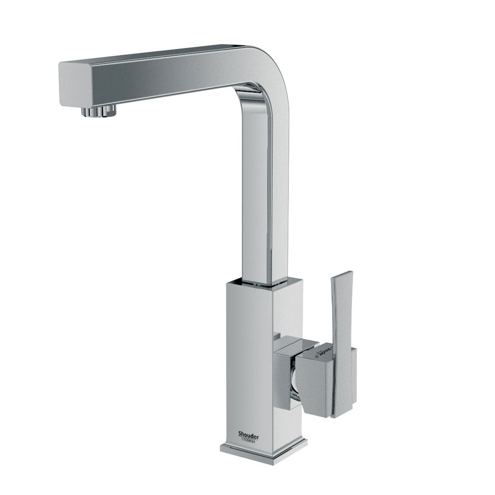 شیر آشپزخانه شودر مدل ایمپرو کروم مات - استیل مات