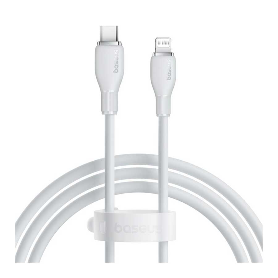 قیمت و خرید کابل تبدیل 1.2 متری USB-C به لایتنینگ بیسوس مدل Pudding P10355701221-B1 | یاس ارتباط