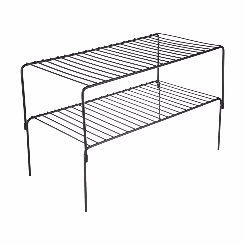 راف نظم دهنده کابینت مدل دو طبقه  رنگ سفید 
