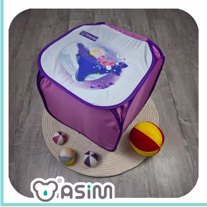 سبد لباس چاپی اسیم سایز متوسط