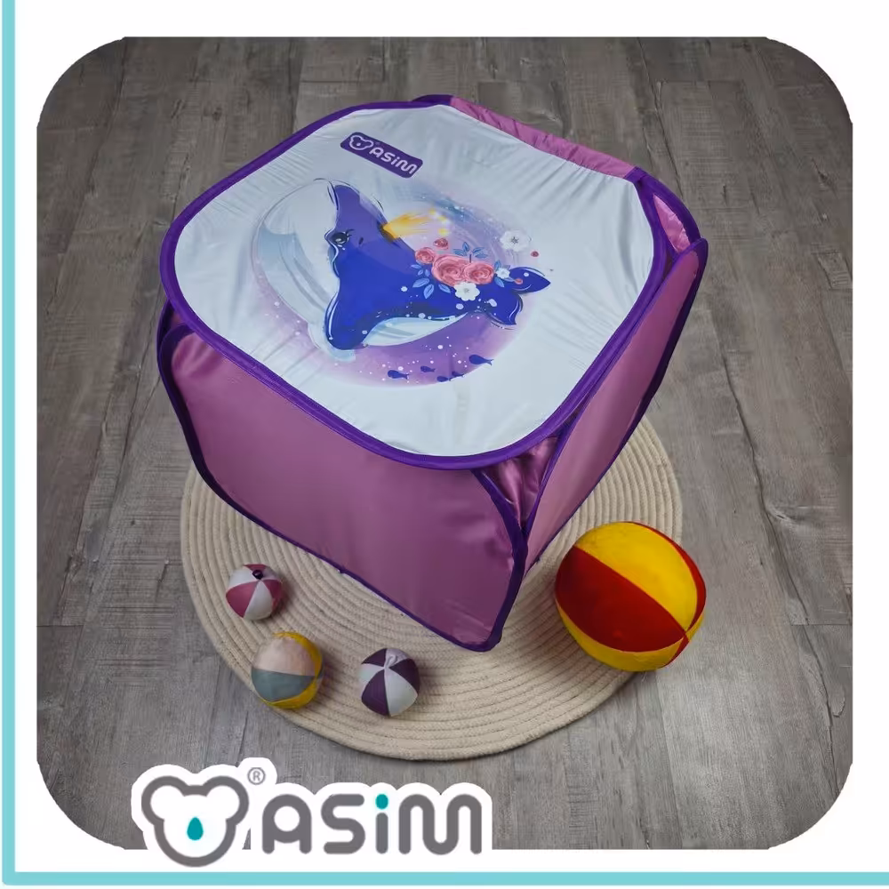 سبد لباس چاپی اسیم سایز متوسط