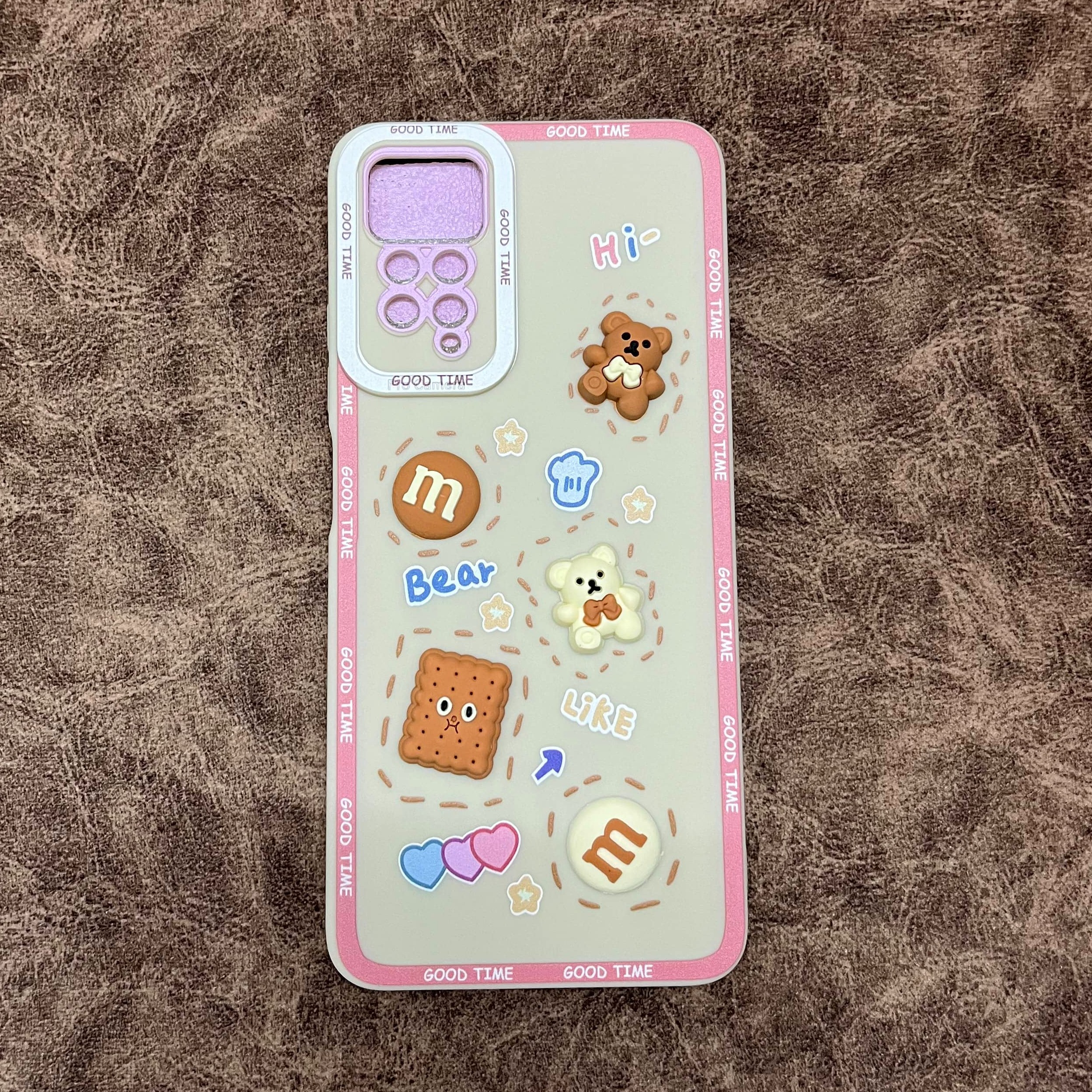 قاب  ( کاور  ) سیلیکونی عروسکی خرس برجسته مناسب شیائومی  می نوت 11 11s اس 11 پرو