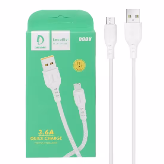 کابل تبدیل USB به microUSB دنمن مدل D08V طول 1 متر