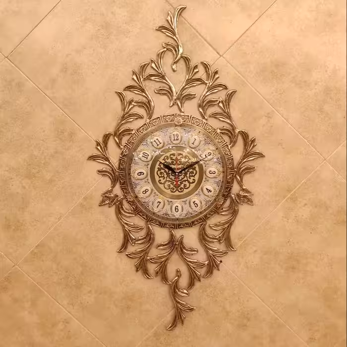 ساعت دیواری برنزی مدل پریا صفحه 28 کد 810 ( ساعت برنجی دیواری )