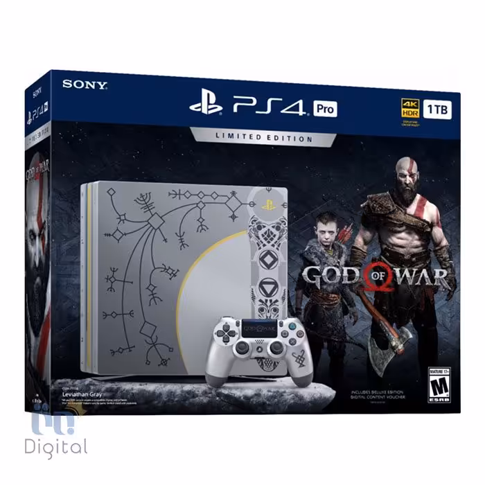 کنسول سونی مدل PlayStation 4 Pro باندل Limited Edition God of War ظرفیت 1 ترابایت ریجن 1