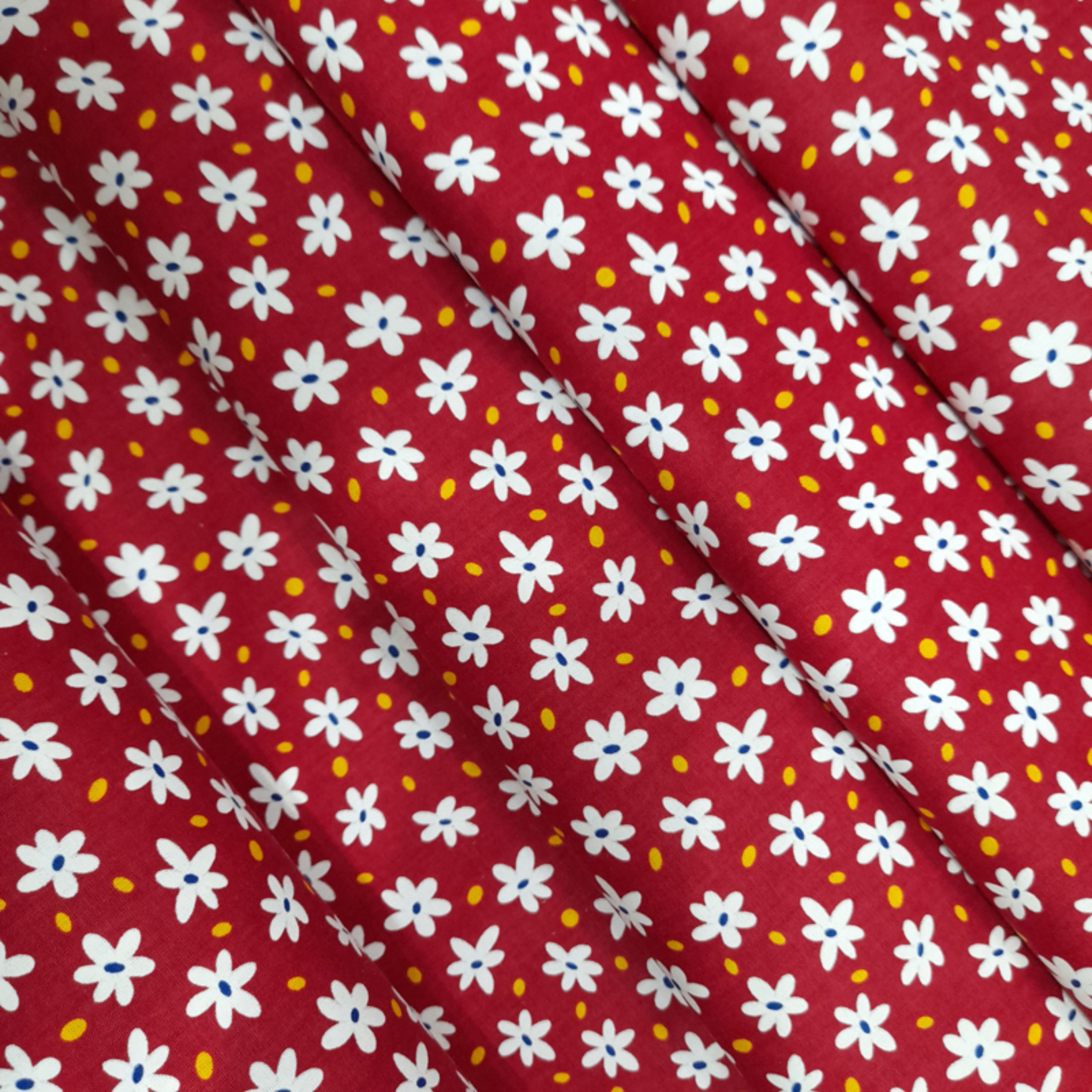 پارچه گل دار نخی کتان فیلور پارچه سرای رزاق 