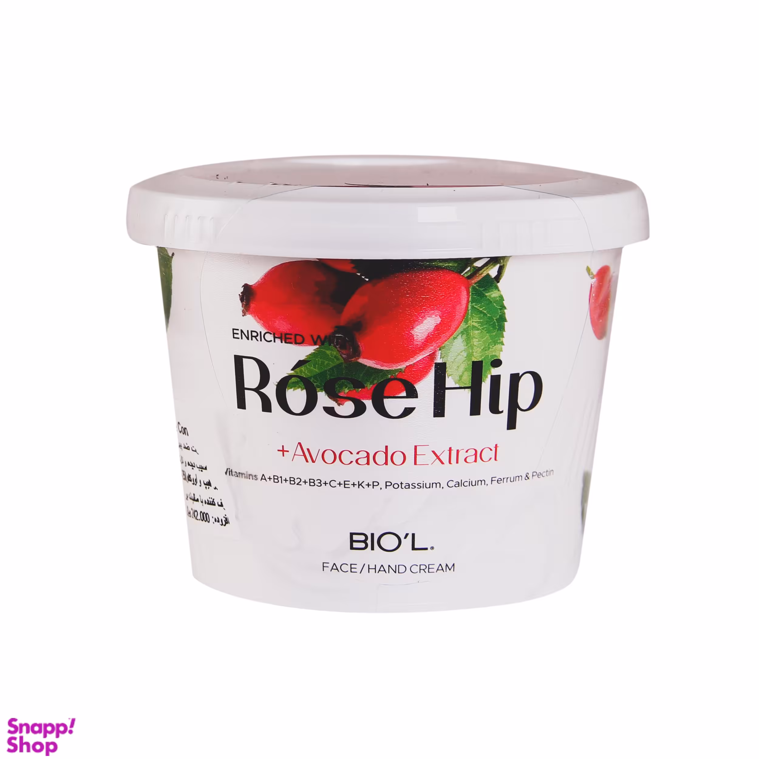 کرم مرطوب کننده دست و صورت بیول (Biol) مدل Rose Hip حجم 250 میلی‌ لیتر