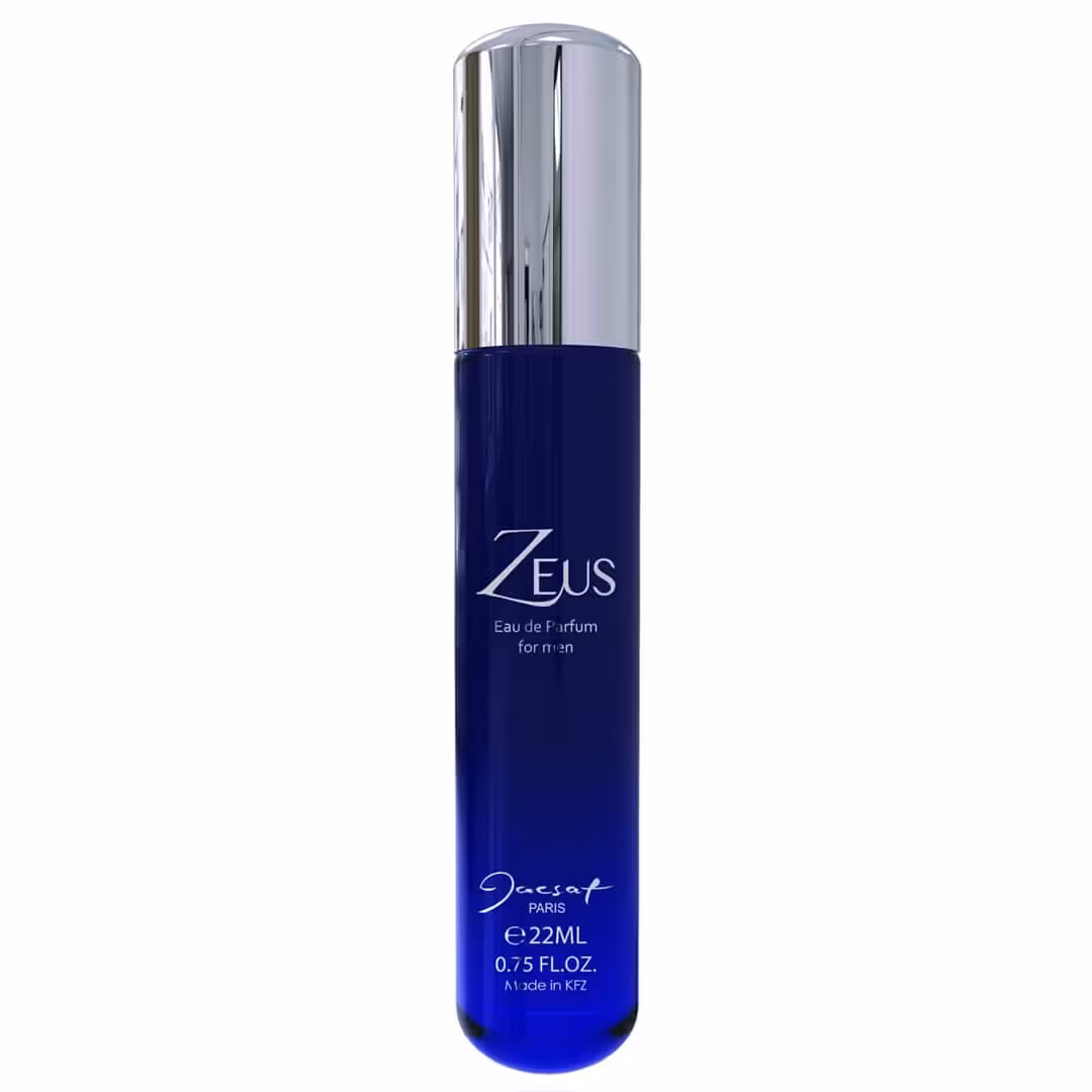 عطر جیبی مردانه ژک ساف زئوس Jacsaf Zeus حجم 22 میلی لیتر