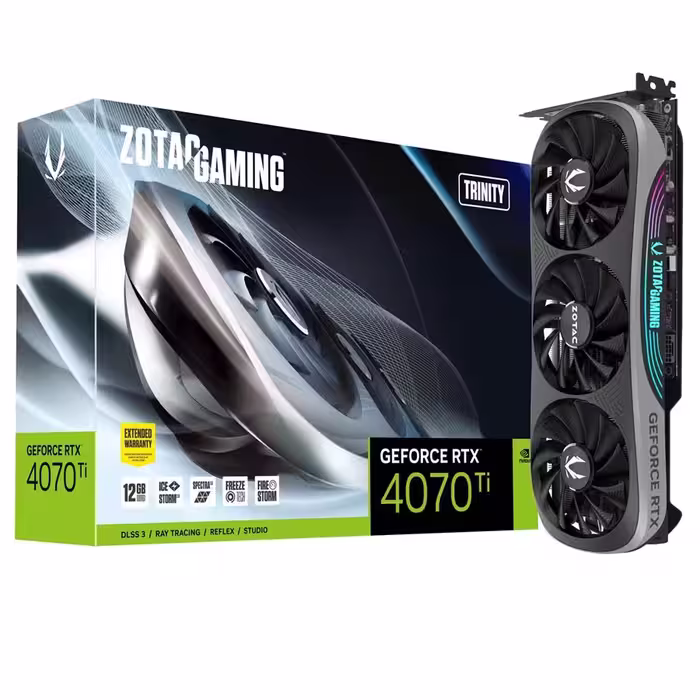 کارت گرافیک  زوتک مدل RTX 4070 Ti Trinity 12GB حافظه 12 گیگابایت