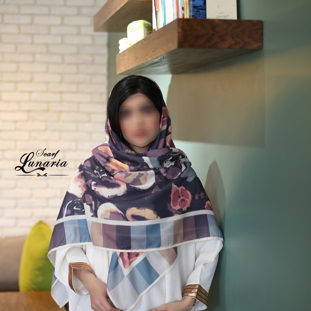 روسری کد 255،جنس نخ کره بسیار با کیفیت نرم ولطیف با ایستایی خیلی خوب