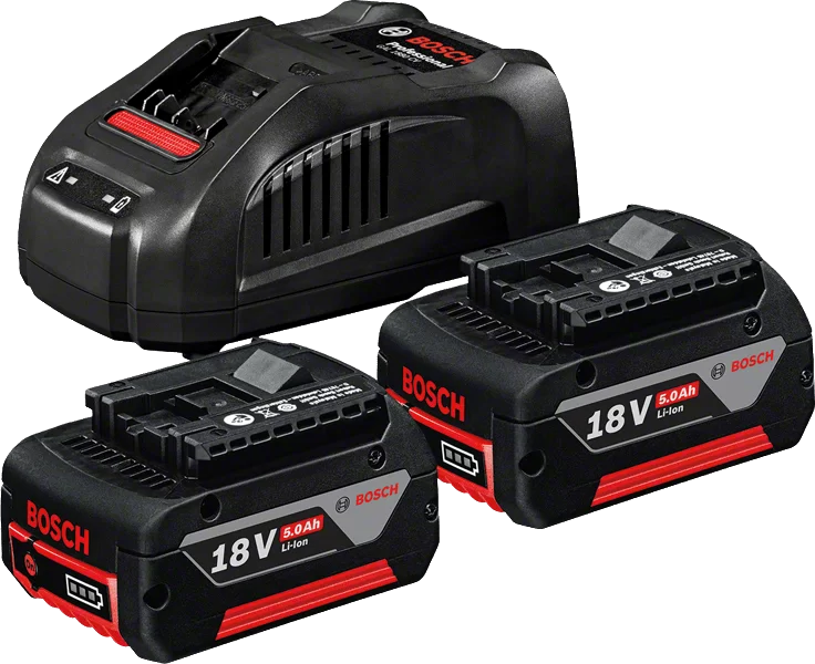 ست کامل باتری 18 ولت 50 آمپری و شارژر بوش – PACK 5AH