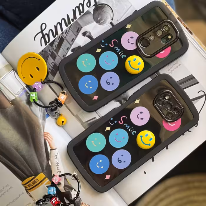 قاب گوشی سامسونگA10sمدل Toy smile همراه آویز