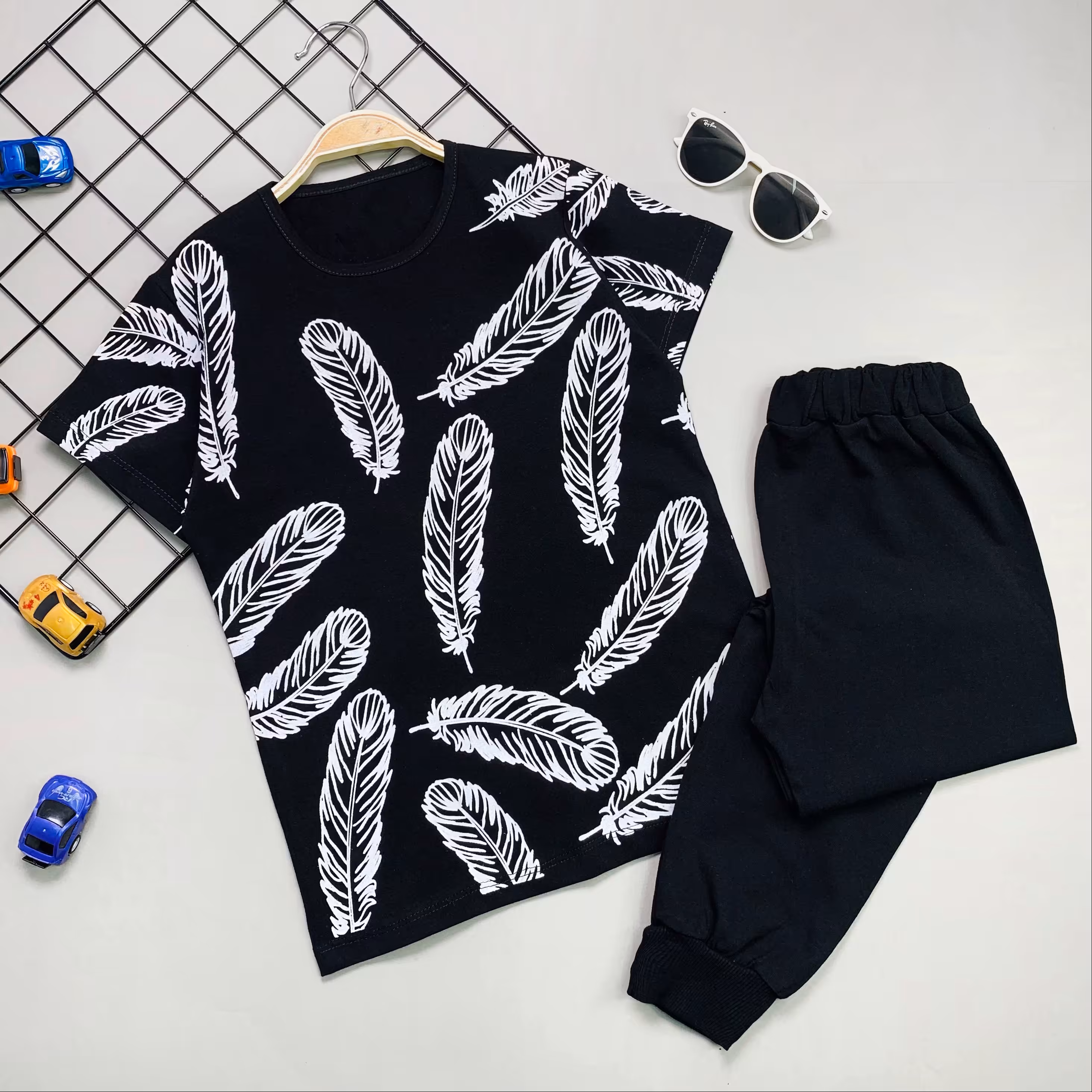 تیشرت شلوار پر مشکی