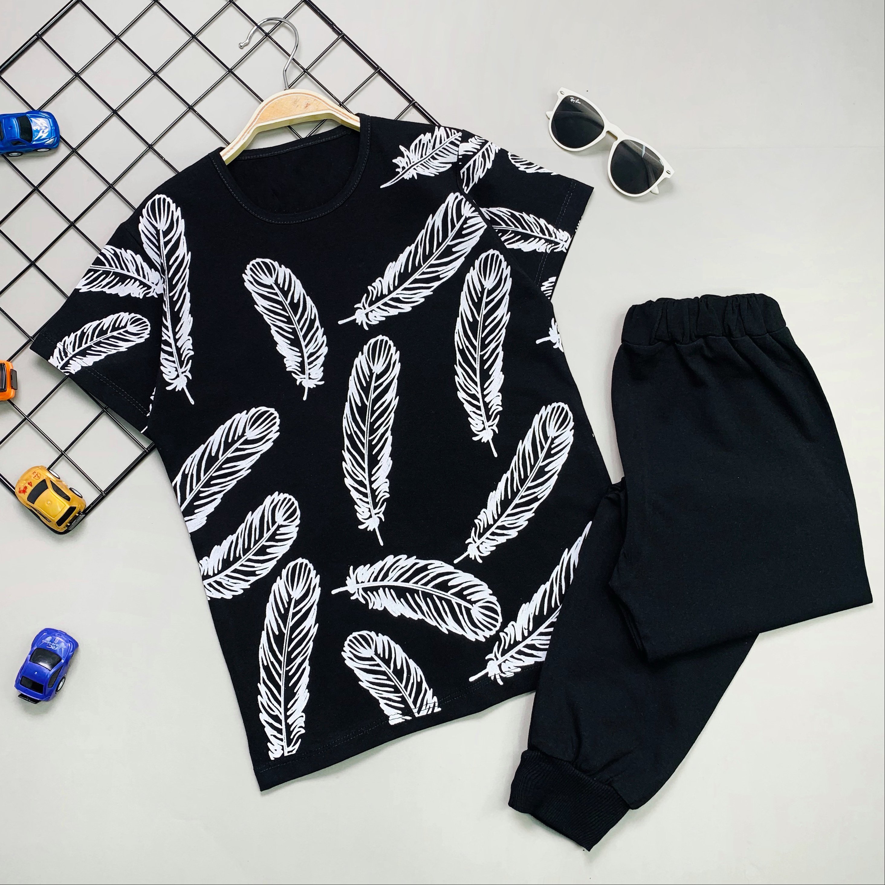 تیشرت شلوار پر مشکی