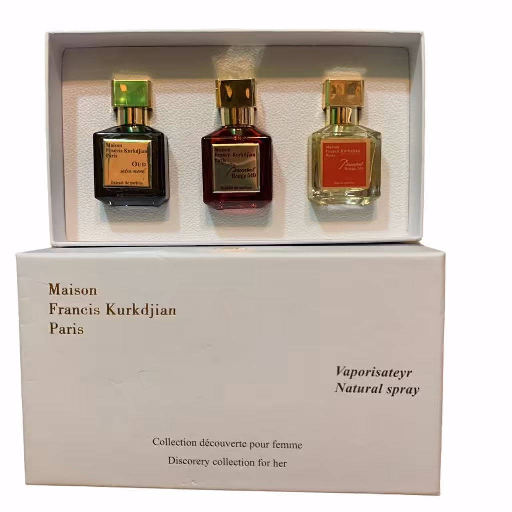 گیفت ست 3 عددی 25 میل  یونیسکس باکارات Gift Set 3x25ml (Baccarat Edp Extrait  Oud Satin Mood)