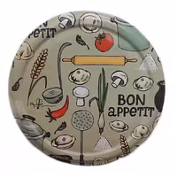 درب بانکه و شیشه قطر 8.5 طرح سبزیجات دونه ای 