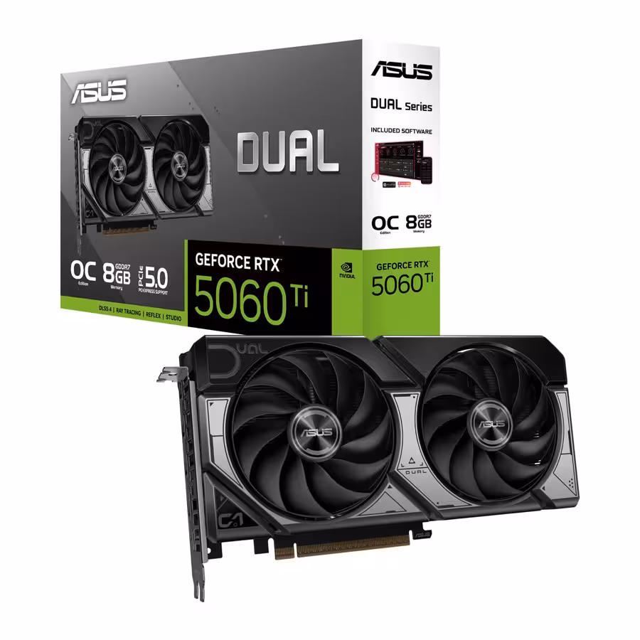 کارت گرافیک ایسوس مدل Dual GeForce RTX 5060 TI OC Edition 8GB GDDR7