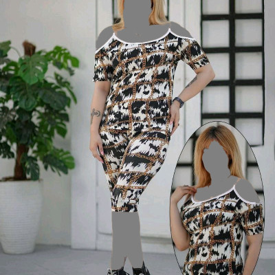 بلوز شلوارک سرشانه باز ZR