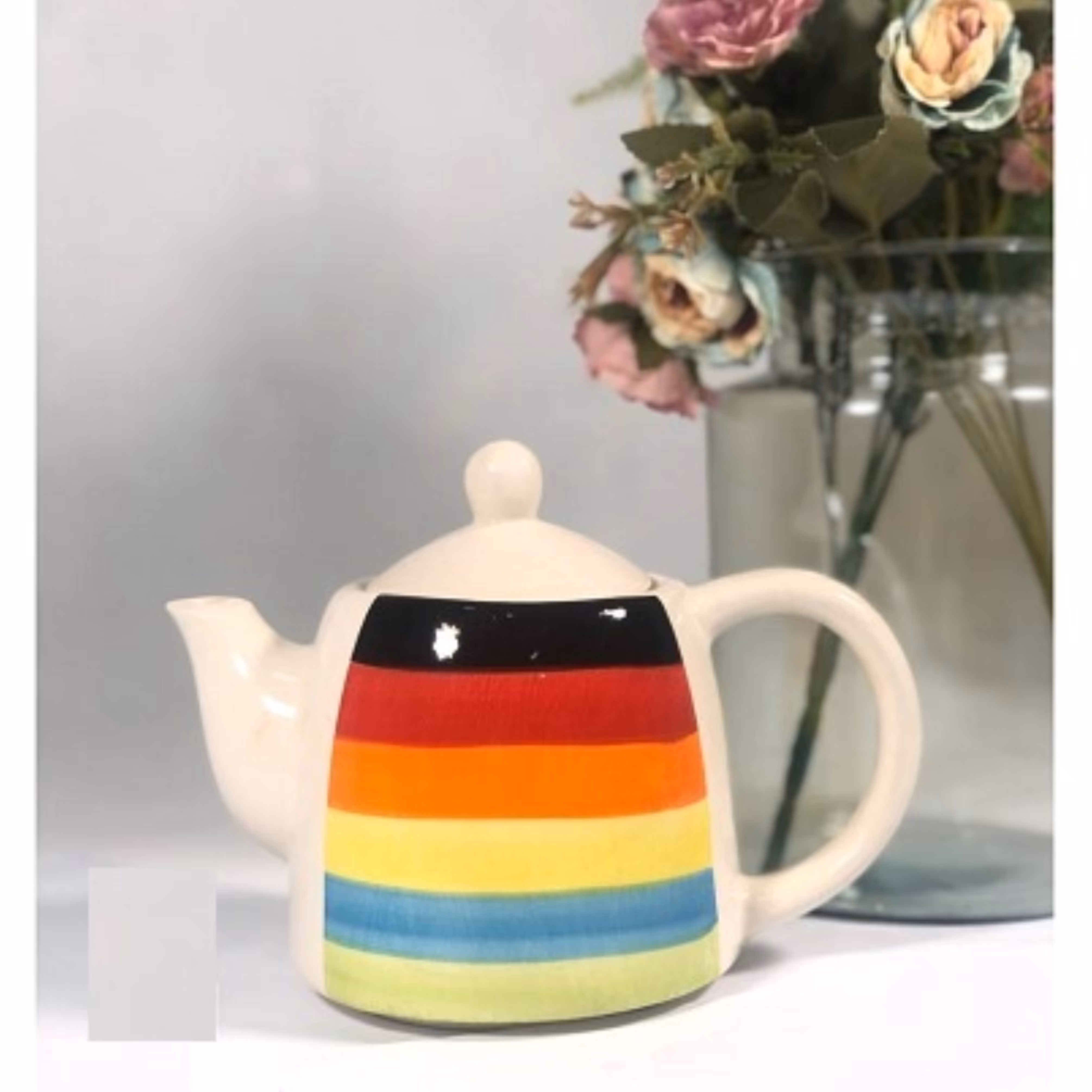 قوری رنگین کمان زیبا