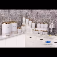 سرویس آشپزخانه 26 پارچه استوانه برند ریور کد 5229 رنگ سفید 