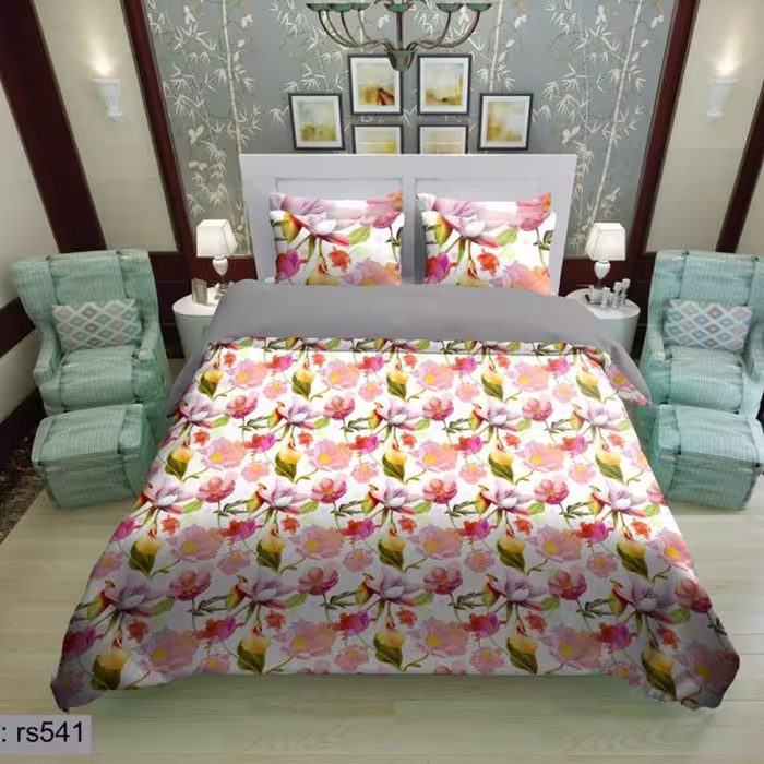 سرویس روتختی 2 نفره تنسل چاپی برندترک لند(Turk Land) rs 541