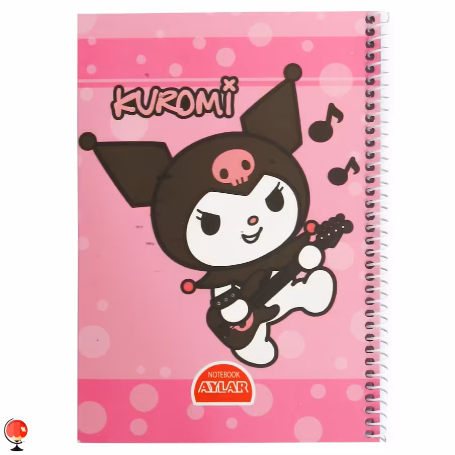 دفتر مشق حاشیه دار 50 برگ طرح کرومی صورتی آیلار