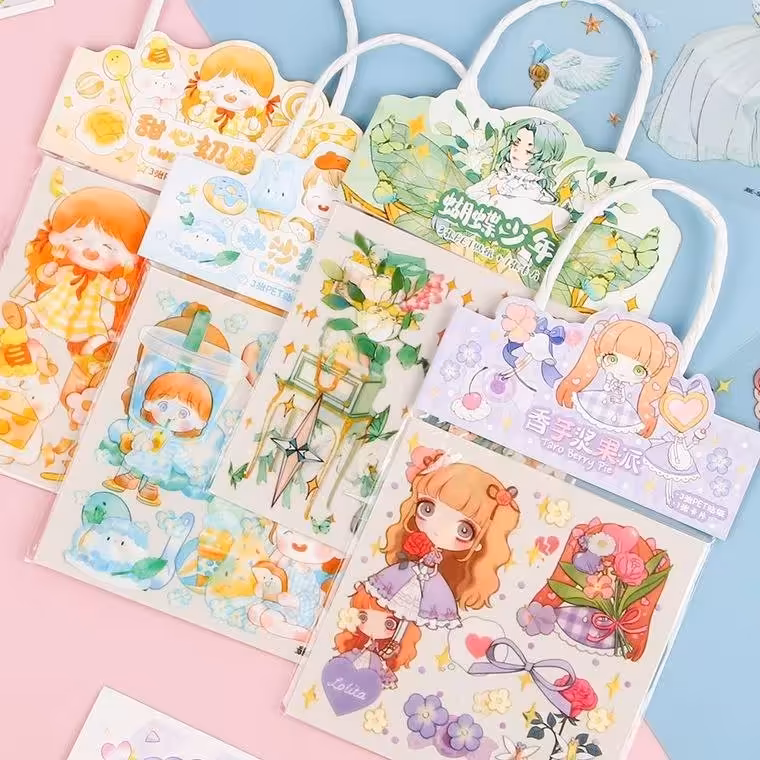 ست استیکر 3 ورقی شفاف