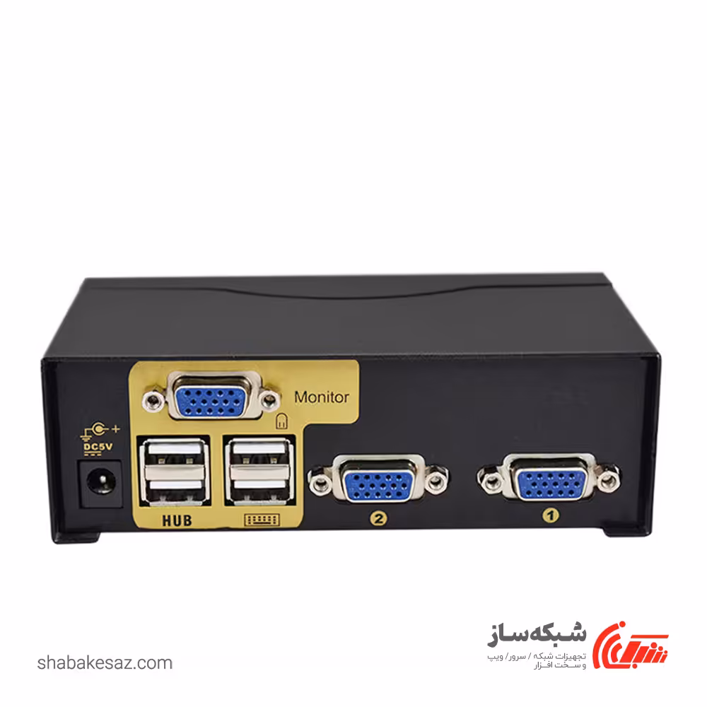 قیمت و خرید کی وی ام سوئیچ VGA فرانت Faranet Kvm fn-k2us با 2 پورت USB - شبکه ساز