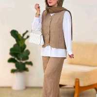 سه تیکه ژیله و شلوار و شومیز ساناز