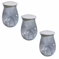 ظرف حبوبات و بنشن سایز 4 مجموعه 3 عددی مانا - طوسی